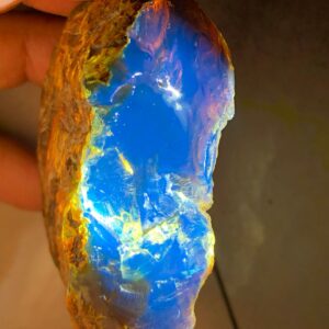 Domi Blue Amber Rough Stone