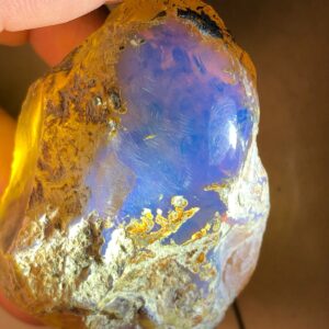 Blue Amber Rough Stone