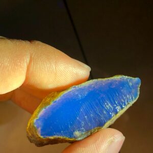 Beauty Blue Amber Rough Stone
