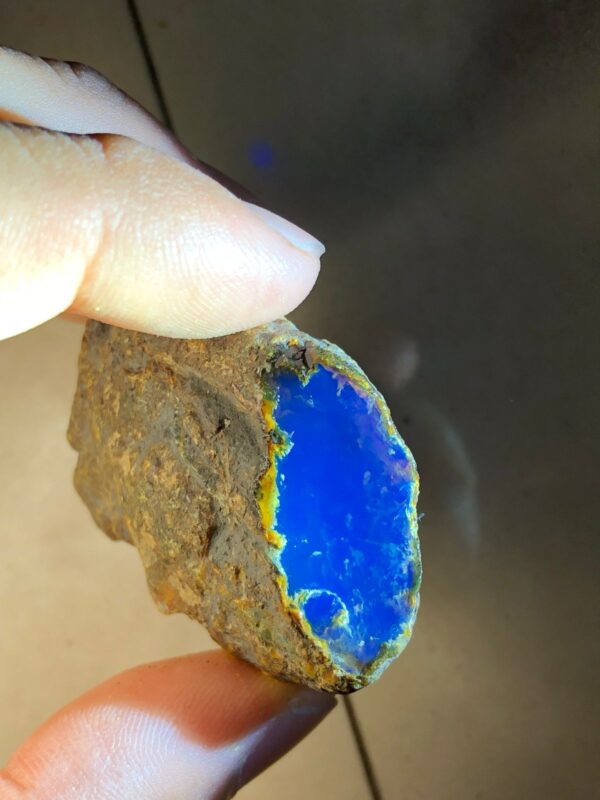 Ocean Blue Amber Rough Stone
