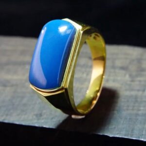 Domi Blue Amber Ring