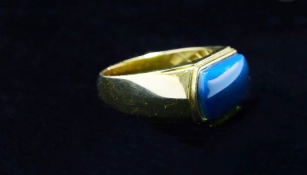 Domi Blue Amber Ring - Imagen 2
